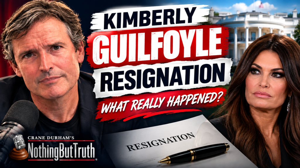 Crane Durham and Kimberly Guilfoyle in front of the White House with a resignation letter: Kimberly Guilfoyle Resignation: What Really Happened?